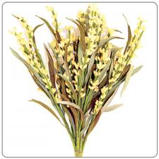 MINI BERRY BUNCH W/LEAVES, 10IN, HW, YELLOW