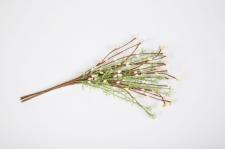 RICE BERRY & GREENERY PICK, 12 IN, CREAM, PINK, LIGHT YELLOW