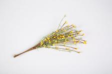 RICE BERRY & GREENERY PICK, 12 IN, YELLOW