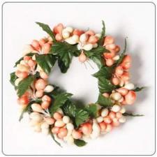 SMALL RICE BERRY CANDLE RING, 3INDIA (1.5IN DIA RIM), HW, CR