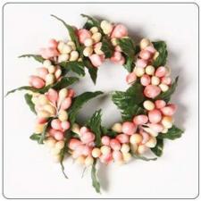 SMALL RICE BERRY CANDLE RING, 3IN DIA (1.5INDIA RIM), HW, CR