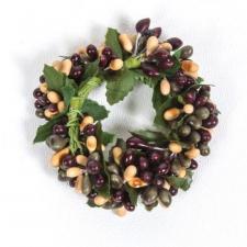 SMALL RICE BERRY CANDLE RING, 3INDIA (1.5IN DIA RIM), HW, FA