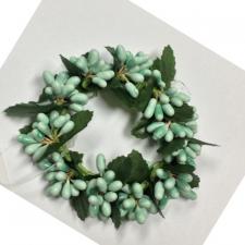 SMALL RICE BERRY CANDLE RING, 3INDIA (1.5IN DIA RIM), HW,  L