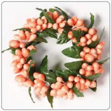 SMALL RICE BERRY CANDLE RING, 3IN DIA (1.5IN DIA RIM), HW, P