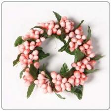 SMALL RICE BERRY CANDLE RING, 3IN DIA (1.5IN DIA RIM), HW, P