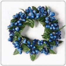 SMALL RICE BERRY CANDLE RING, 3IN DIA (1.5IN DIA RIM), HW, W