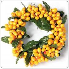 SMALL RICE BERRY CANDLE RING, 3IN DIA (1.5IN DIA RIM), HW, Y