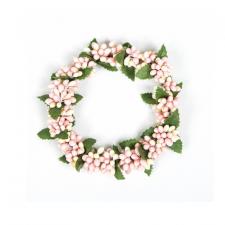 MEDIUM RICE BERRY CANDLE RING, 5 IN RIM, HW, CREAM, PINK