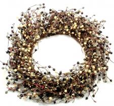 MIXED BERRY WREATH SET, SET OF 2, HW, 19IN DIA (10IN DIA RIM