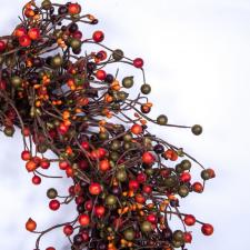 MIXED BERRY WREATH SET, SET OF 2, HW, 19IN DIA (10IN DIA RIM