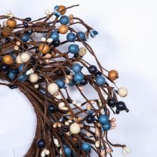 MEDIUM MIXED BERRY WREATH/CANDLE RING, HW, 14
