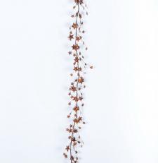 RUST STAR GARLAND, 58IN, HW, RUST 