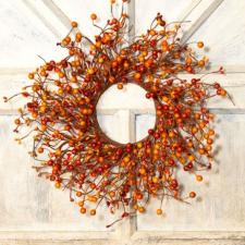 MIXED BERRY WREATH SET OF 2, 19 IN DIA (10 IN RIM) & 12 IN D