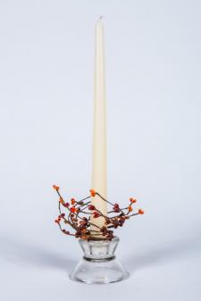 1.5 IN CANDLE RING; SUNSET ORANGE, 96 BERRIES - SOLDOUT