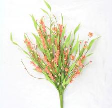 FORSYTHIA BOUQUET W/MINI CARNATIONS AND BI-COLORED RICE BERR