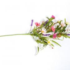 DAISY AND FORSYTHIA EXTRA LARGE SPRAY WITH GREENERY AND RICE