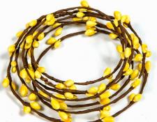 6 FT RICE BERRY STRING, YELLOW - SOLDOUT