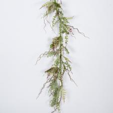 ASSORTED FROST SUCCULENT/GREENERY GARLAND, 5 FT, GREEN - SOL