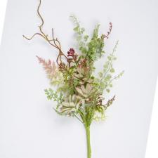 ASSORTED FROST SUCCULENT/GREENERY SPRAY, 17 IN, GREEN - SOLD
