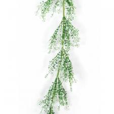 GR/WH PVC GREENERY GARLAND, 5 FEET, GREEN WHITE